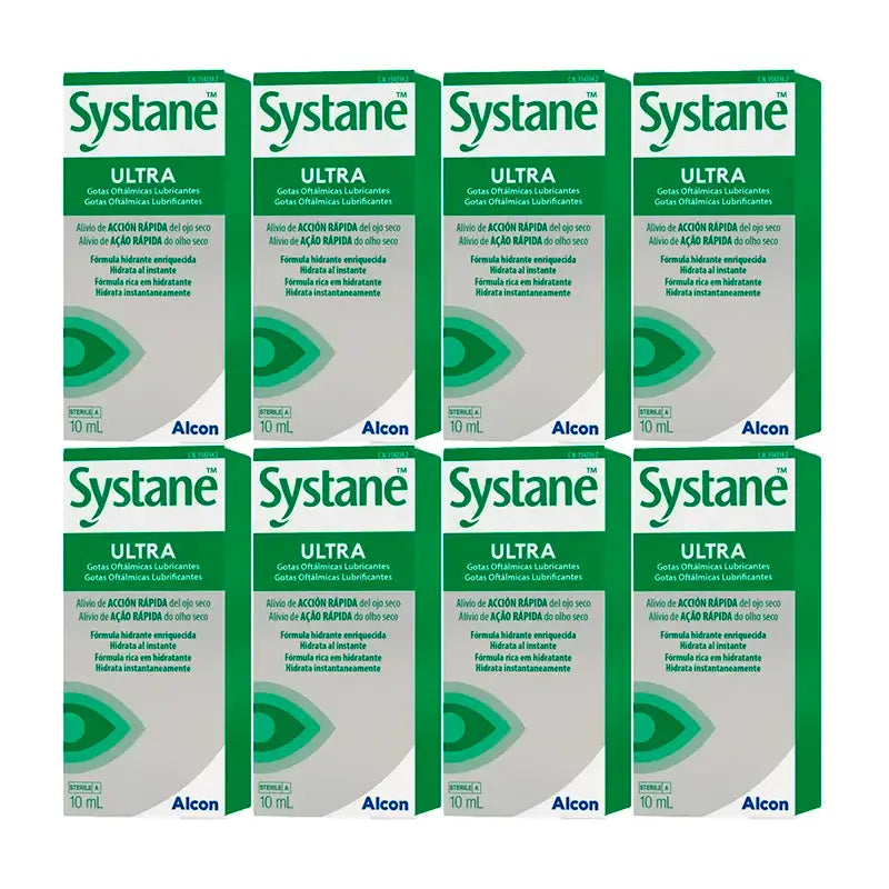 Systane Ultra Gocce oculari lubrificanti, confezione da 8 x 10 ml