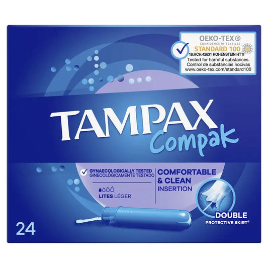 Tampax Compak Lites con applicatore, 24 unità