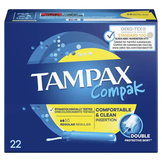 Tampax Compak assorbenti regolari , 22 unità