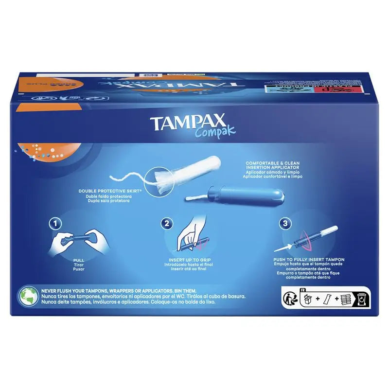 Tampax Compak Super Plus con applicatore, 26 unità