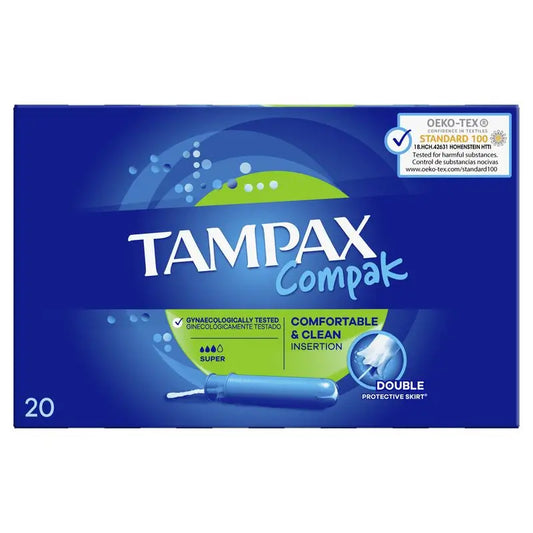 Tampax Compak Super assorbenti con applicatore, 20 unità