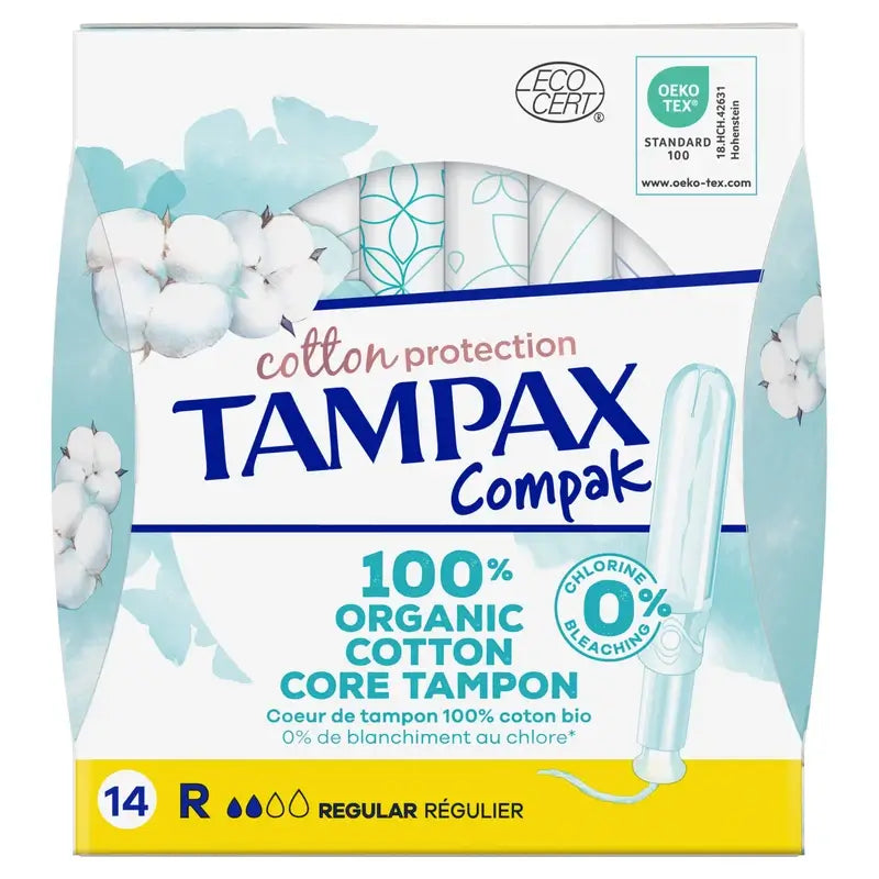 TAMPAX Cotton Protection Tamponi regolari con applicatore 16 unità