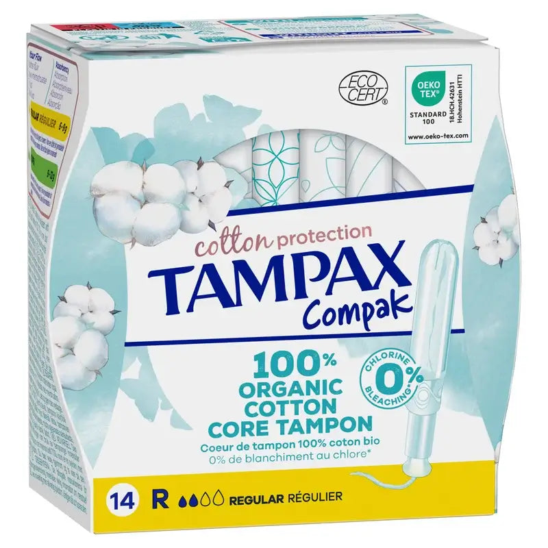 TAMPAX Cotton Protection Tamponi regolari con applicatore 16 unità