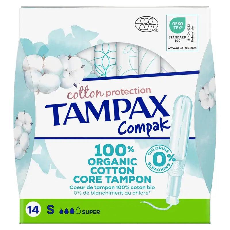 TAMPAX Cotton Protection Super Tamponi con applicatore 16 pz.