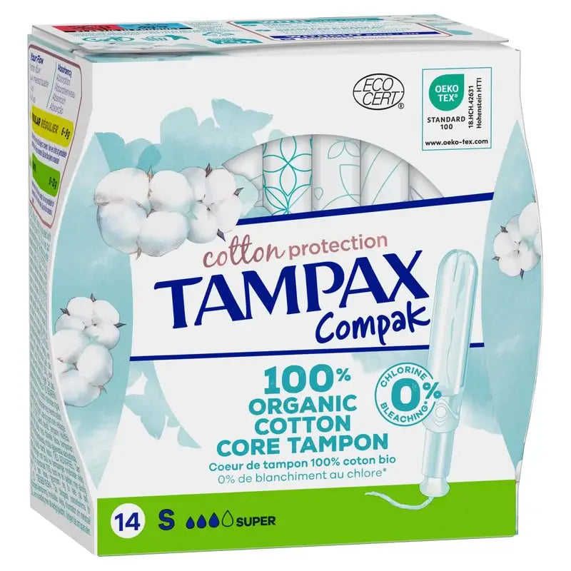 TAMPAX Cotton Protection Super Tamponi con applicatore 16 pz.