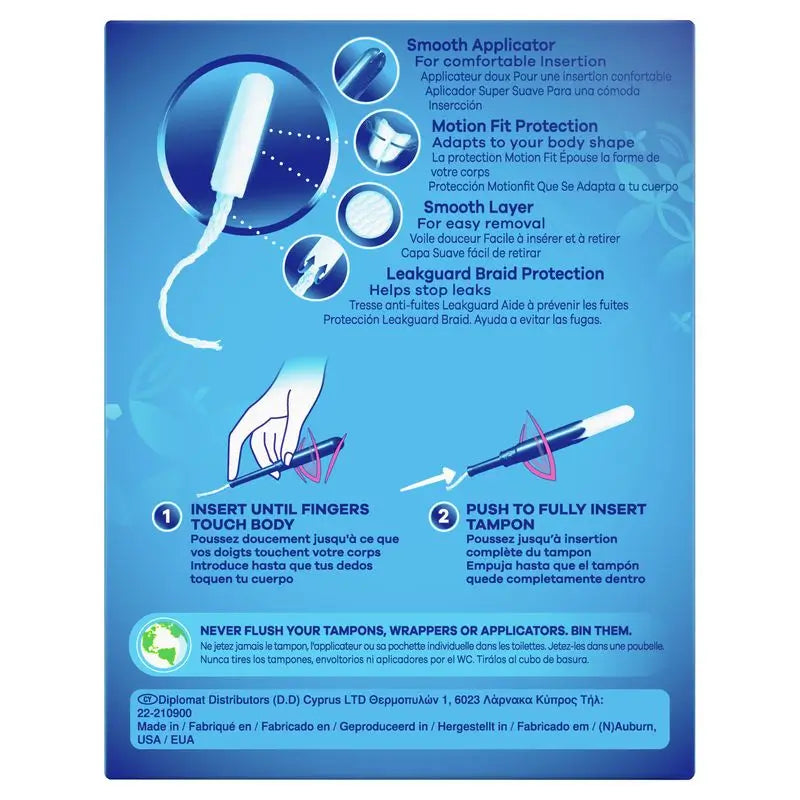Tampax Pearl Lites con applicatore, 18 unità