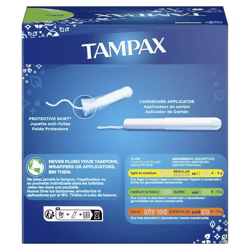 Tampax Super assorbenti con applicatore , 40 unità