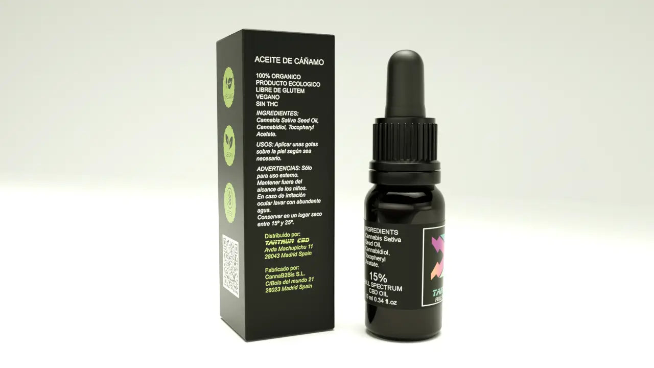 Tantrum Olio di CBD a spettro completo 15% Hso, 10 ml