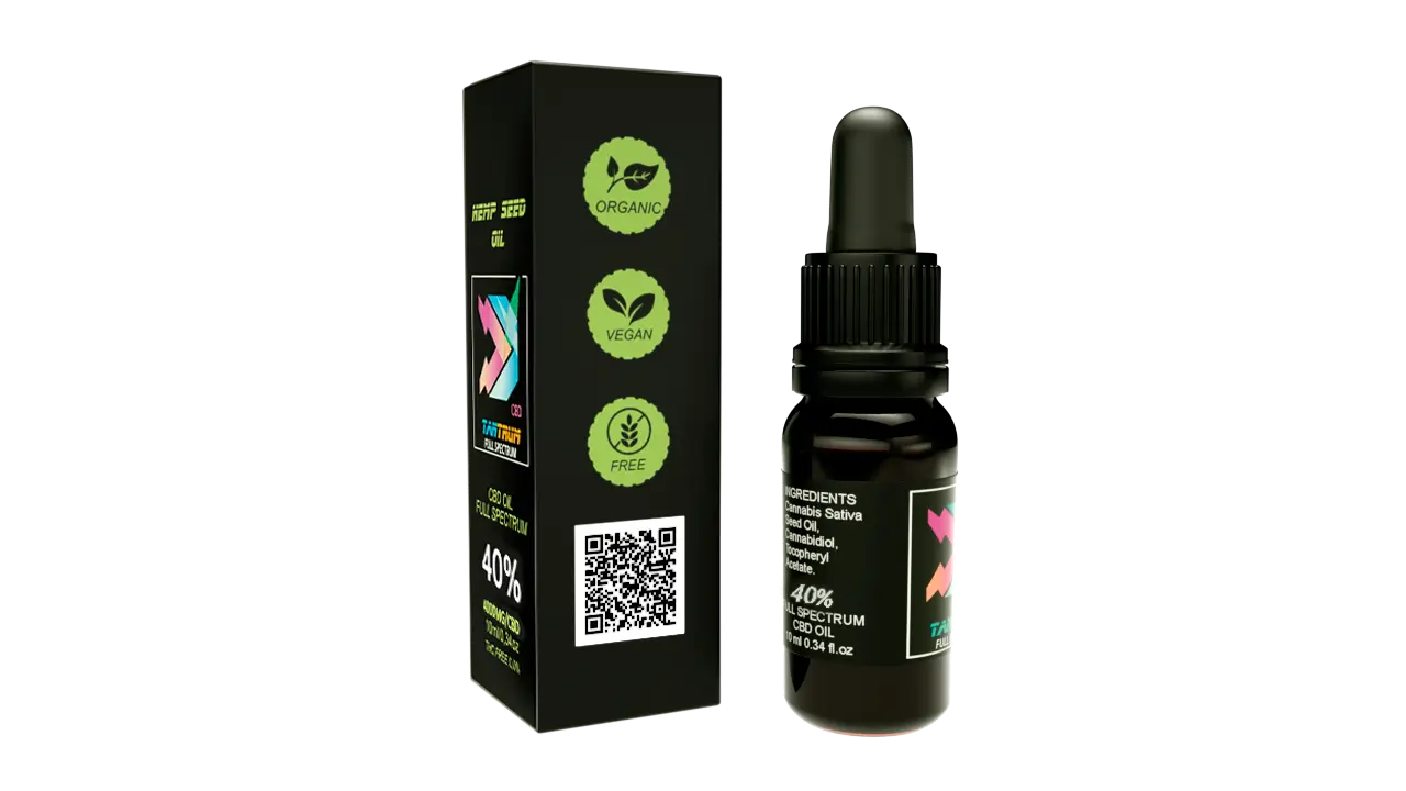 Olio di CBD a spettro completo Tantrum 40% Mct, 10 ml