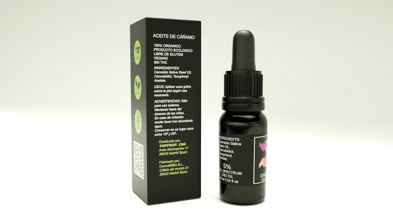 Olio di CBD a spettro completo Tantrum 5% Hso, 10 ml
