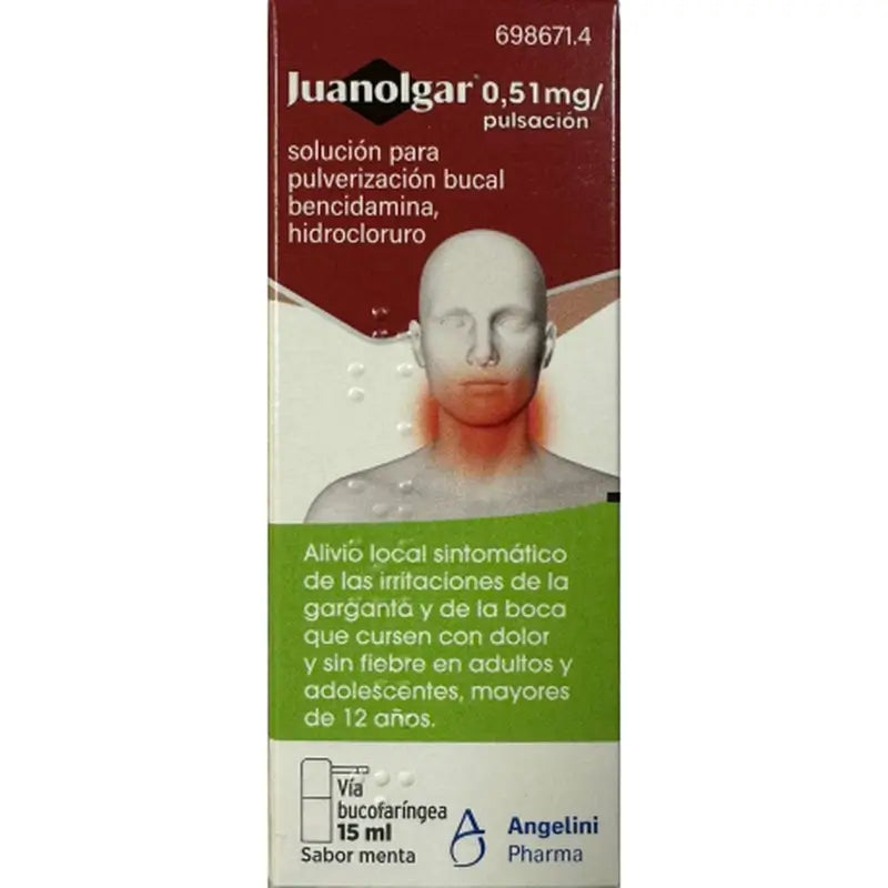 Juanolgar 0,51 Mg/Soluzione pulsata per spray orale, 15ml