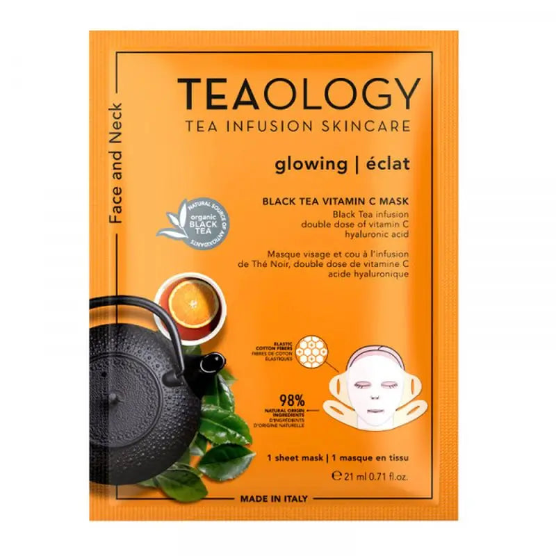 Teaology Teaology Maschera al tè nero e vitamina C, 21 ml