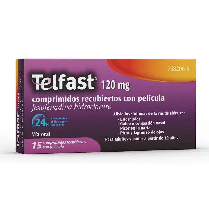 Telfast 120 mg, 15 compresse rivestite con film