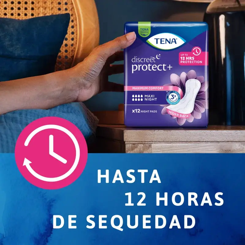 Tena Discreet Compress Maxi Night, 12 unità