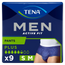 Tena Uomo Pantaloni attivi taglia S-M, 9 pezzi.