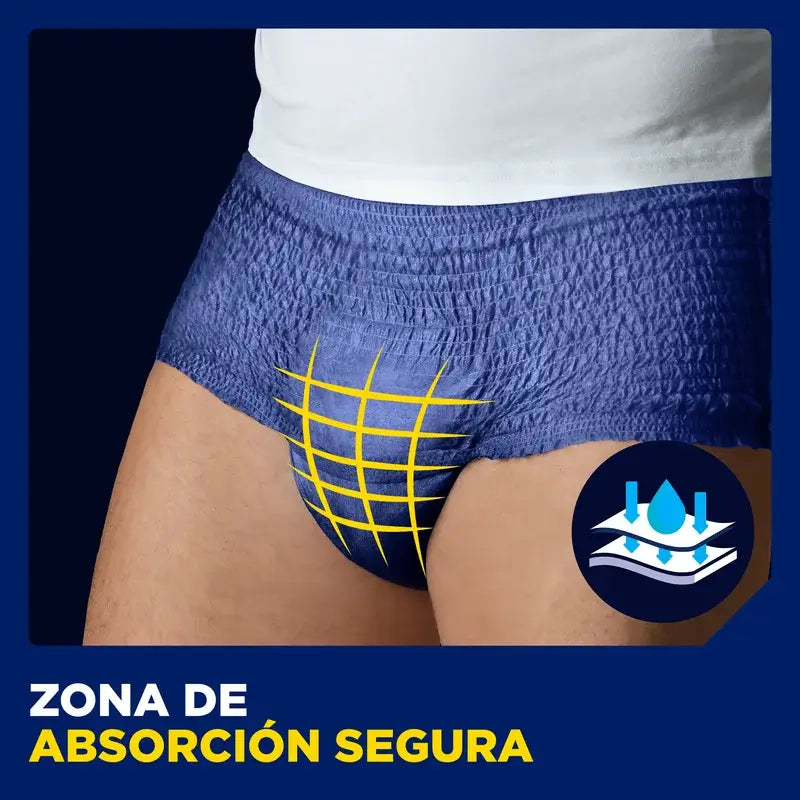 Tena Uomo Pantaloni attivi taglia S-M, 9 pezzi.