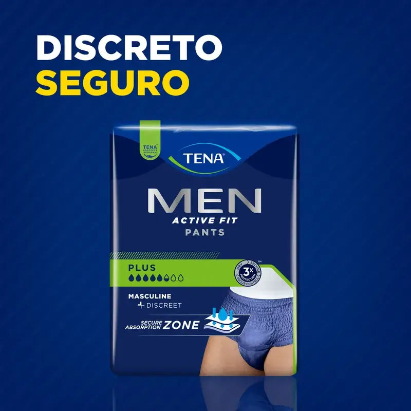 Tena Uomo Pantaloni attivi taglia S-M, 9 pezzi.