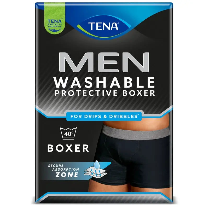 Tena Men Wau Boxer Black L , 45 units