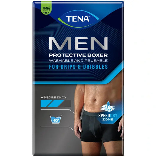 Tena Uomo Boxer lavabile nero M , 1 pz.