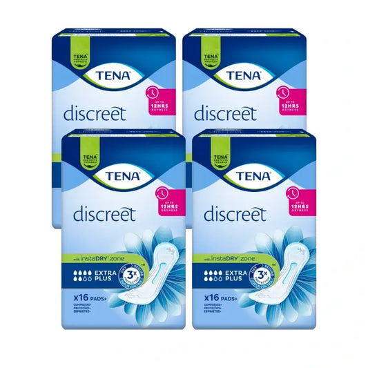 Tena Pack Discreet Extra Plus, 4 X 16 unità