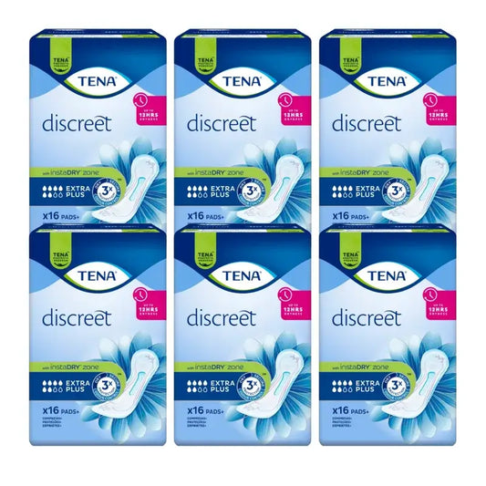Tena Pack Discreet Extra Plus, 6 X 16 unità