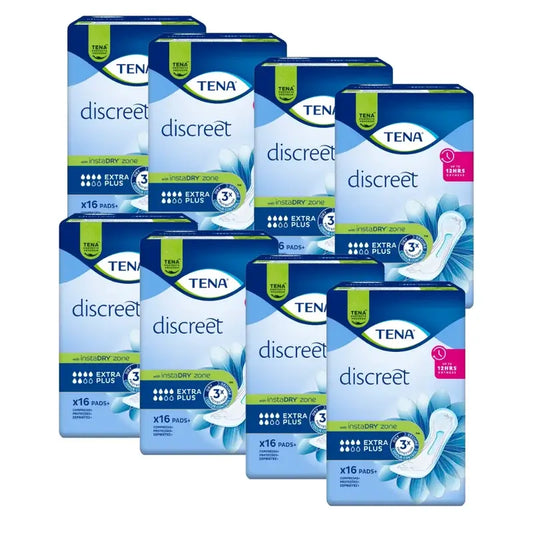 Tena Pack Discreet Extra Plus, 8 X 16 unità