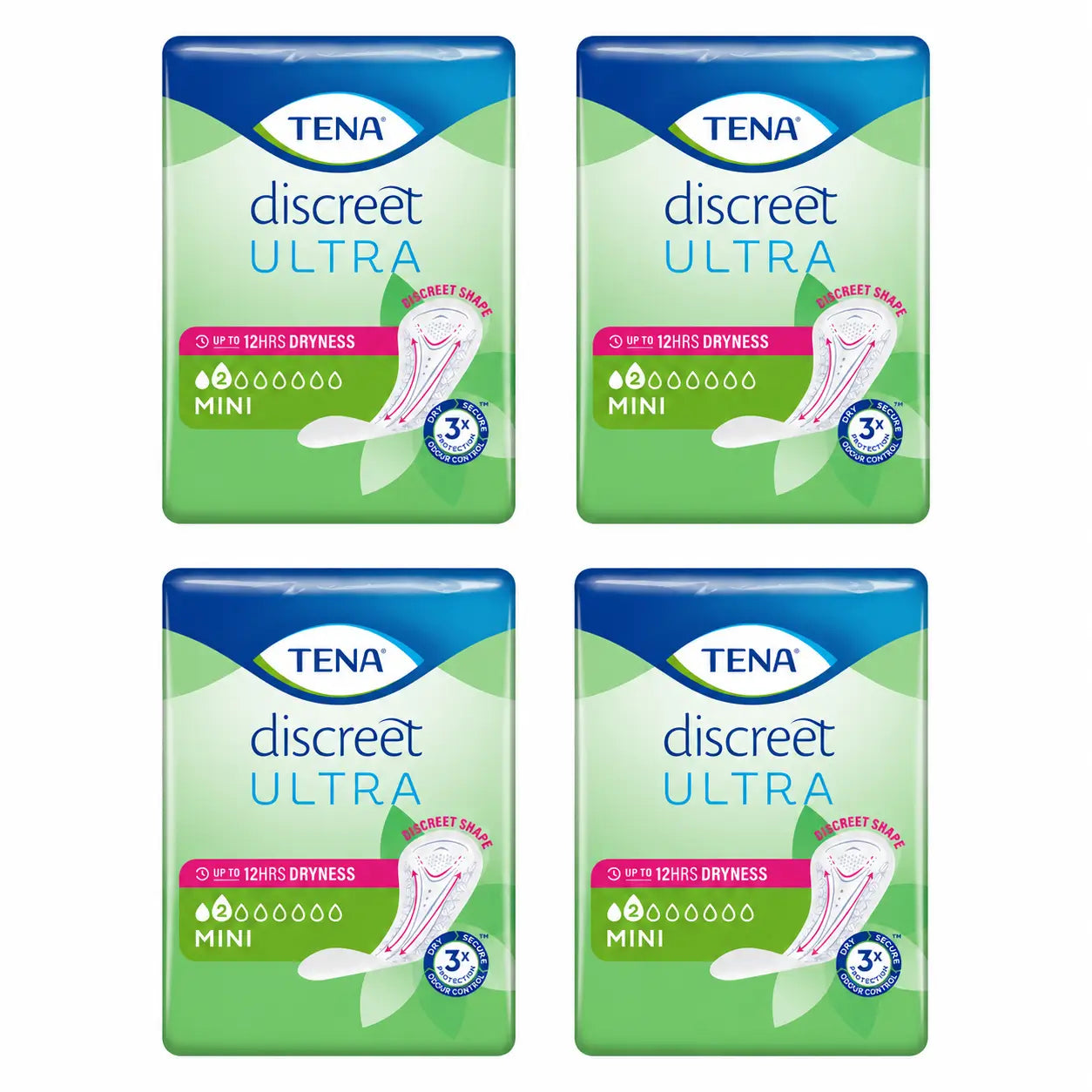 TENA Discreet Mini Pack, 4 X 20 pz.