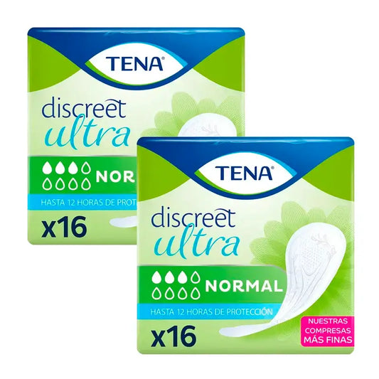 Tena Pack Discreet Normal Ultra, 2 X 16 unità
