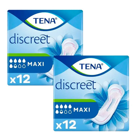 Tena Lady Pack Maxi Pads, 2 X 12 unità