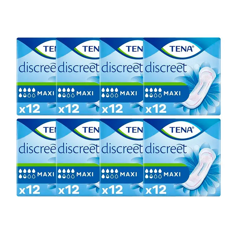 Tena Pack Lady Compresas Maxi, 8 X 12 Unità