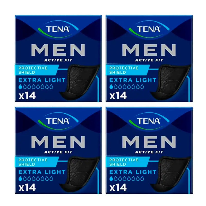 Tena Pack Men Scudo protettivo extra leggero, 4 X 14 unità