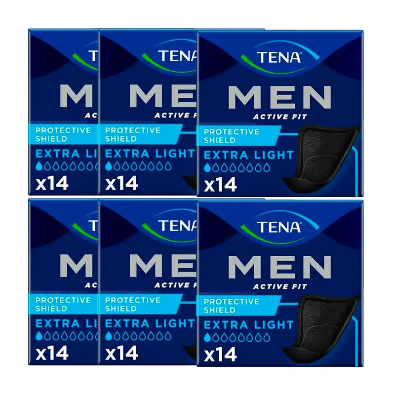 Tena Pack Men Scudo protettivo extra leggero, 6 X 14 unità