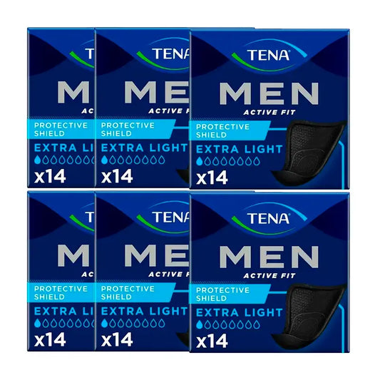 Tena Pack Men Scudo protettivo extra leggero, 6 X 14 unità