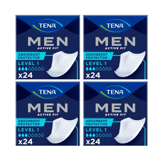 Tena Pack Uomo Livello 1, 4 X 24 Unità