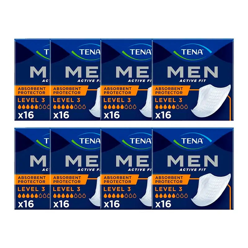 Tena Uomo Livello 3, Confezione 8x16 Unità