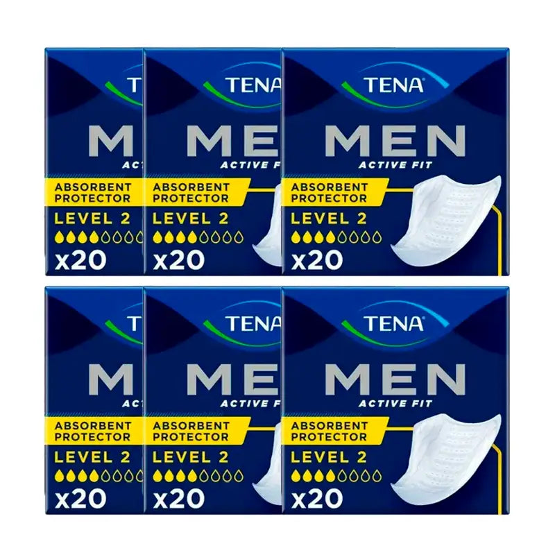 Tena Pack Uomo Livello 2, 6 X 20 Unità