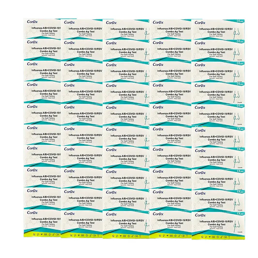 Combined Rapid Antigen Test COVID-19, Influenza A & B & RSV - 50 Units