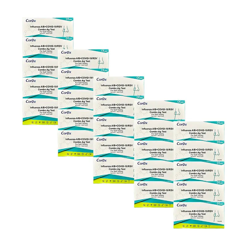 Combined Rapid Antigen Test COVID-19, Influenza A & B & RSV - 25 Units