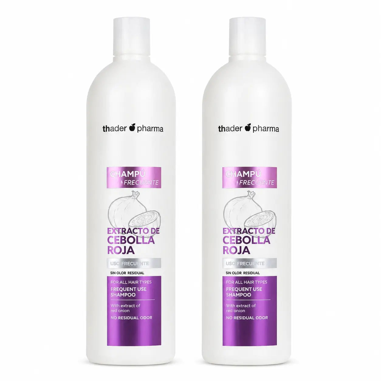 Th Pharma Shampoo alla cipolla 1000 ml, confezione da 2