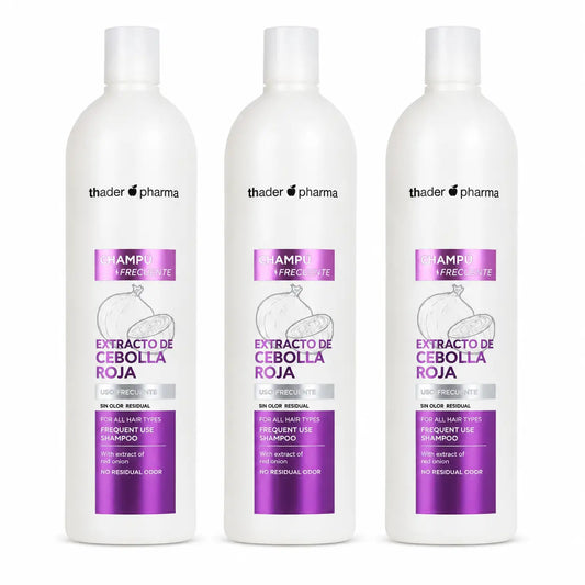 Th Pharma Shampoo alla cipolla 1000 ml, confezione da 3