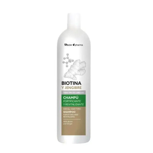 Th Pharma Biotin & Ginger Shampoo fortificante e rivitalizzante, 1 litro