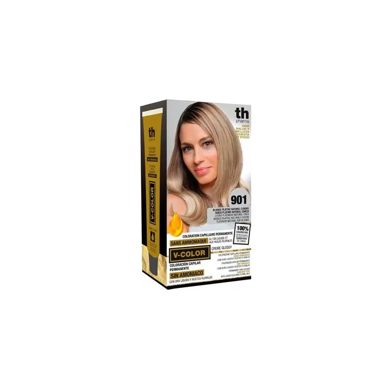 Th Pharma V Color- Kit tintura n. 901 senza ammoniaca C/Liquido oro