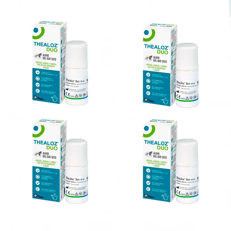 Thealoz Duo Gocce Oculari, 4 x 10 Ml