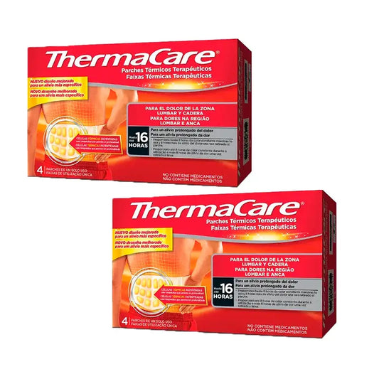 Anca lombare Thermacare, confezione da 2 x 4 unità
