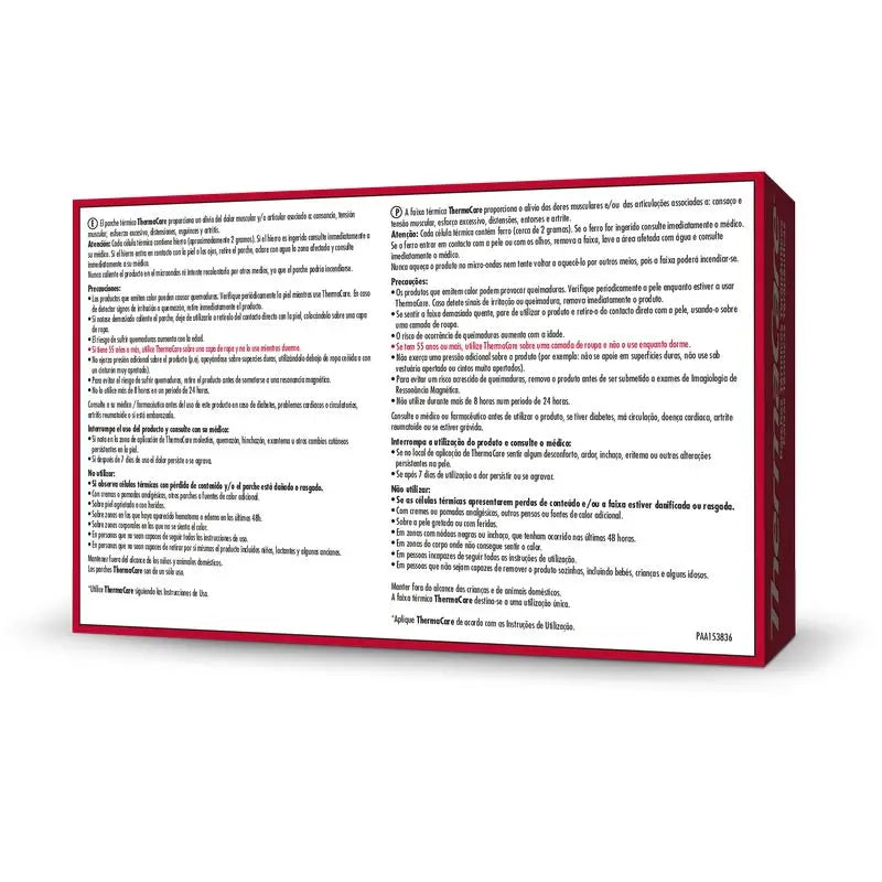 Cuscino di riscaldamento lombare Thermacare, 2 pezzi.