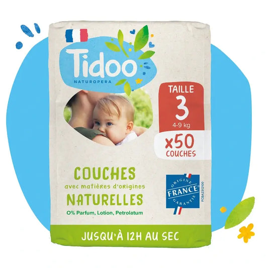 Pannolini Tidoo taglia 3 4/9 Kg Eco0 , 50 unità
