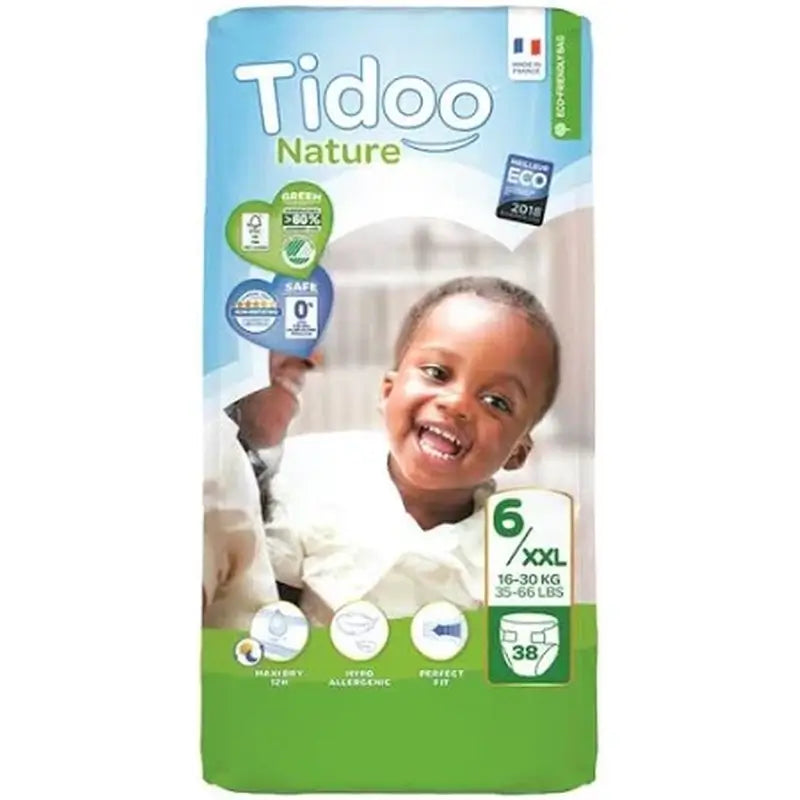 Pannolini Tidoo taglia 6 16/30 Kg Eco , 25 unità
