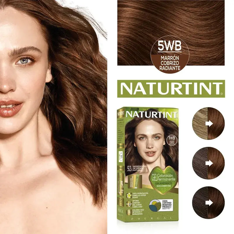 Naturtint Colorazione Permanente Senza Ammoniaca 5Wb - Castano Rame Radioso