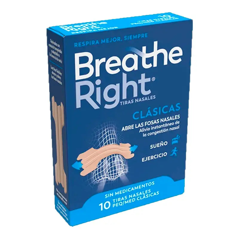 Breathe Right Strisce Nasali Piccole-Medie 10 pezzi