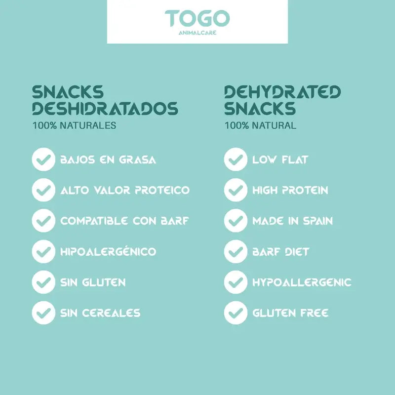Snack di medaglioni di maiale Togo, 60 grammi